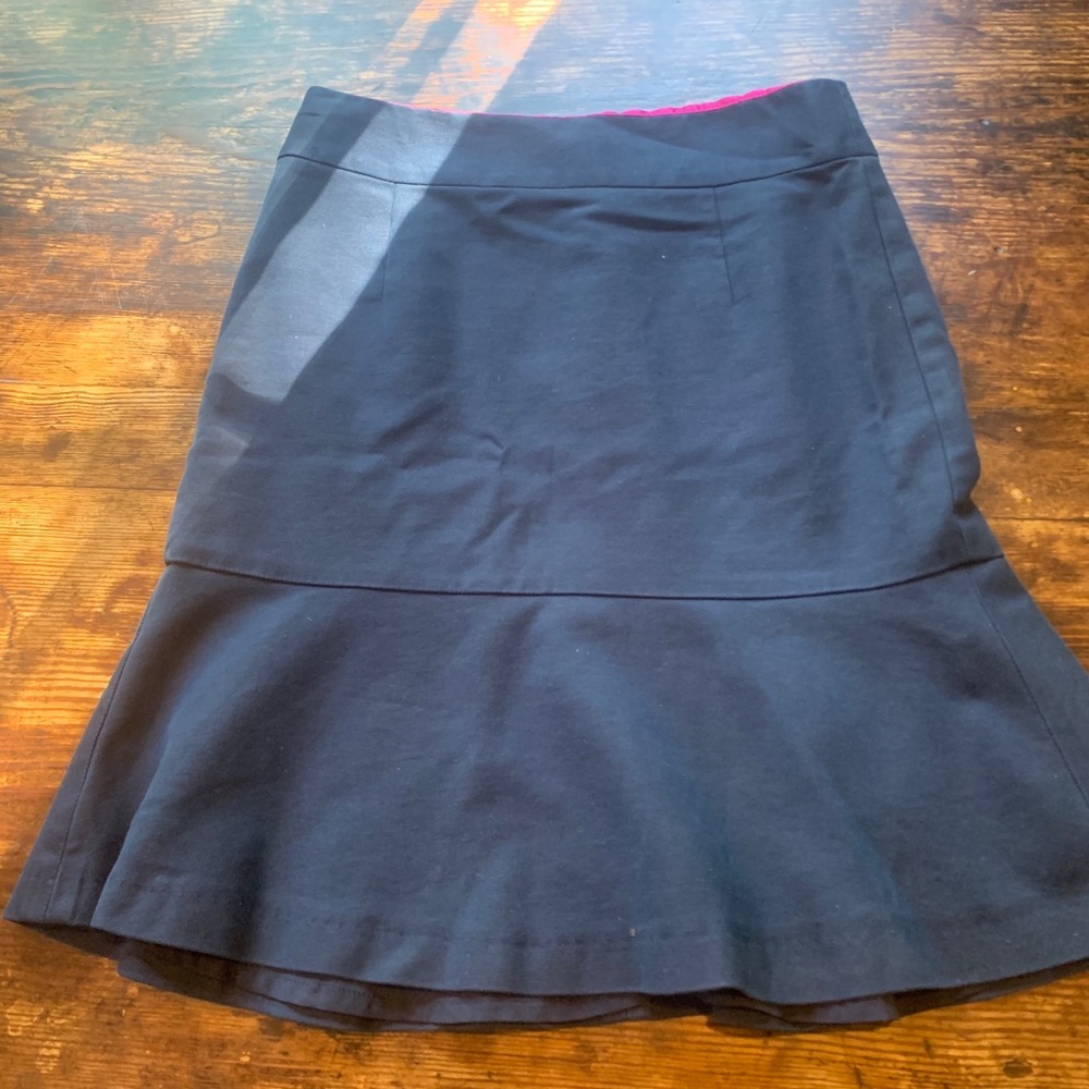 Navy Banana Republic Skirt